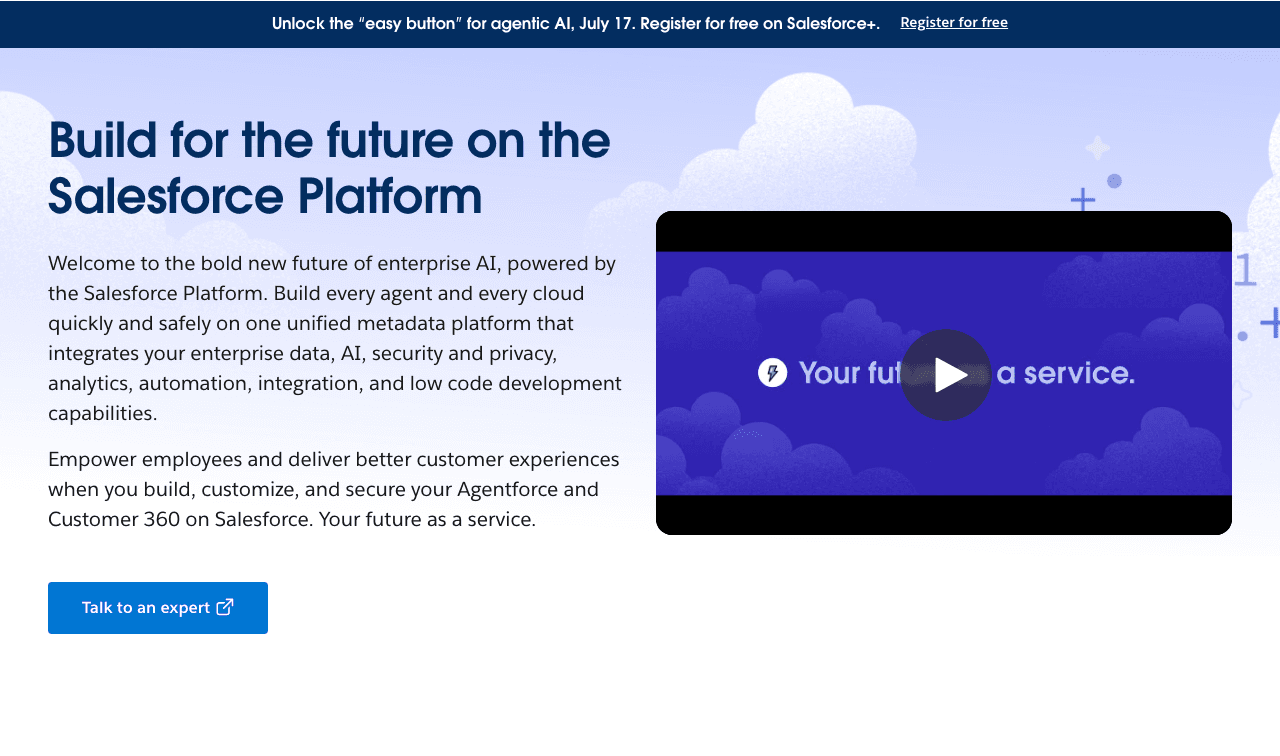Salesforce Platform Screenshot - Ranked #19 in Top 100 AI Tools
