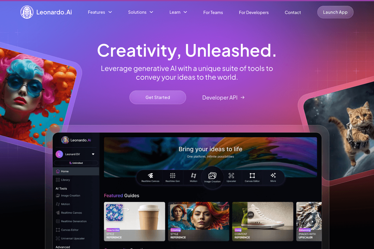 Leonardo.Ai Screenshot - Ranked #16 in Top 100 AI Tools